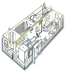 Mobiler-Verarbeitungcontainer-3D